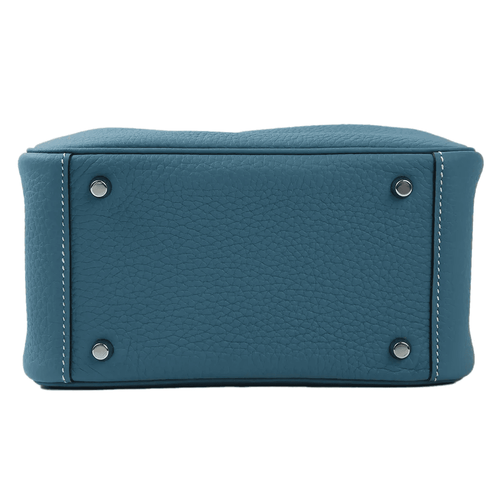 Сумка через плечо HERMES Lindy 19 Taurillon Clemence D2 NEW BLEU JEAN - изображение 5