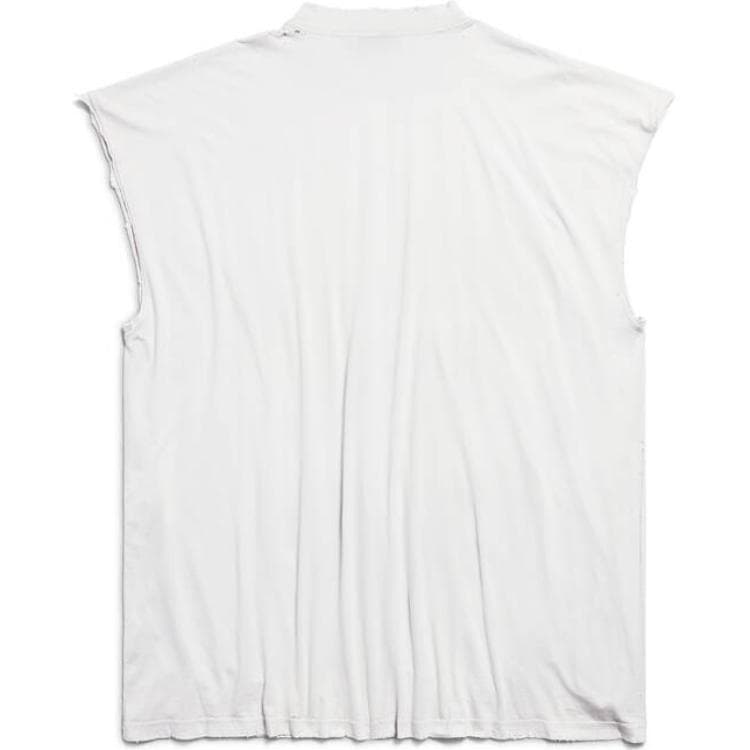Футболка Balenciaga T-Shirt Oversized In Off White Thin Jersey T - изображение 2