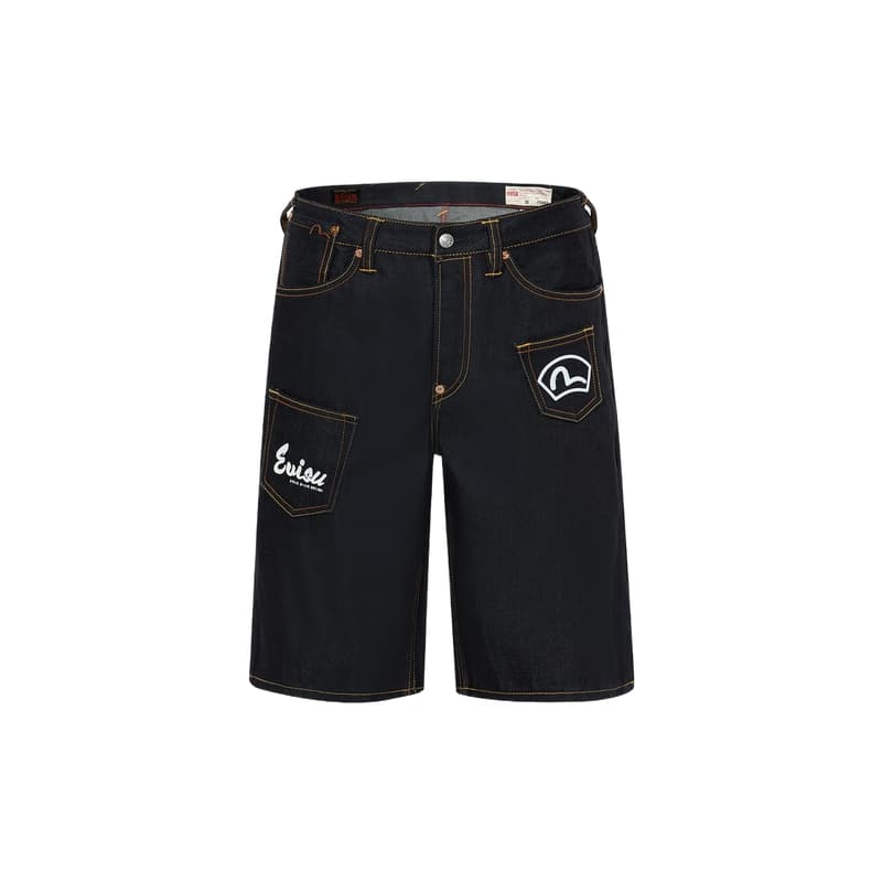 Джинсовые шорты EVISU SS24 - изображение 2