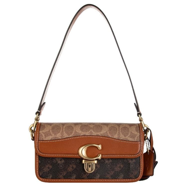 Мини-сумка COACH Studio Baguette 20 Brown - изображение 1