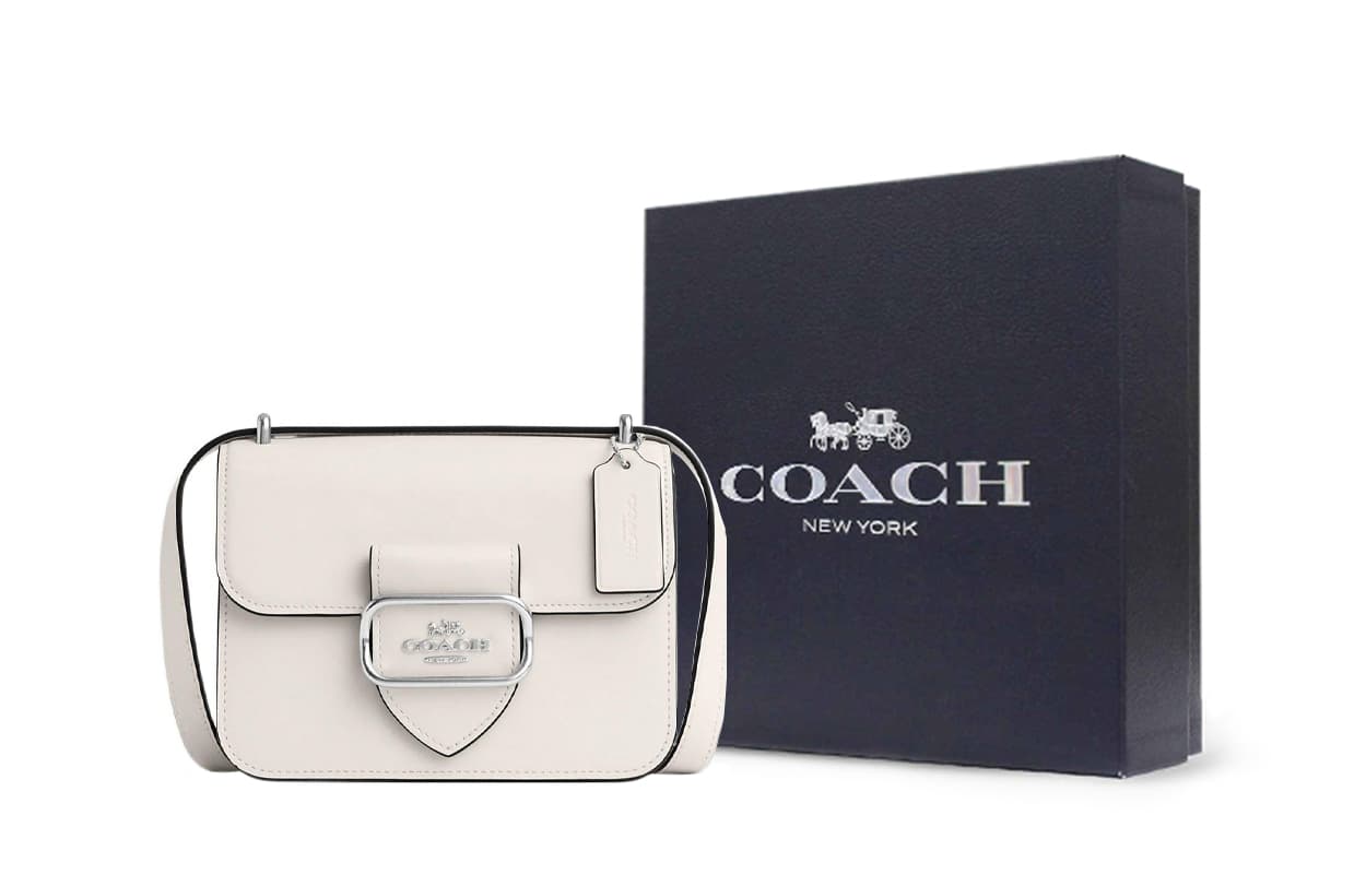 Сумка через плечо COACH Crossbody 18 Glacier White - изображение 1