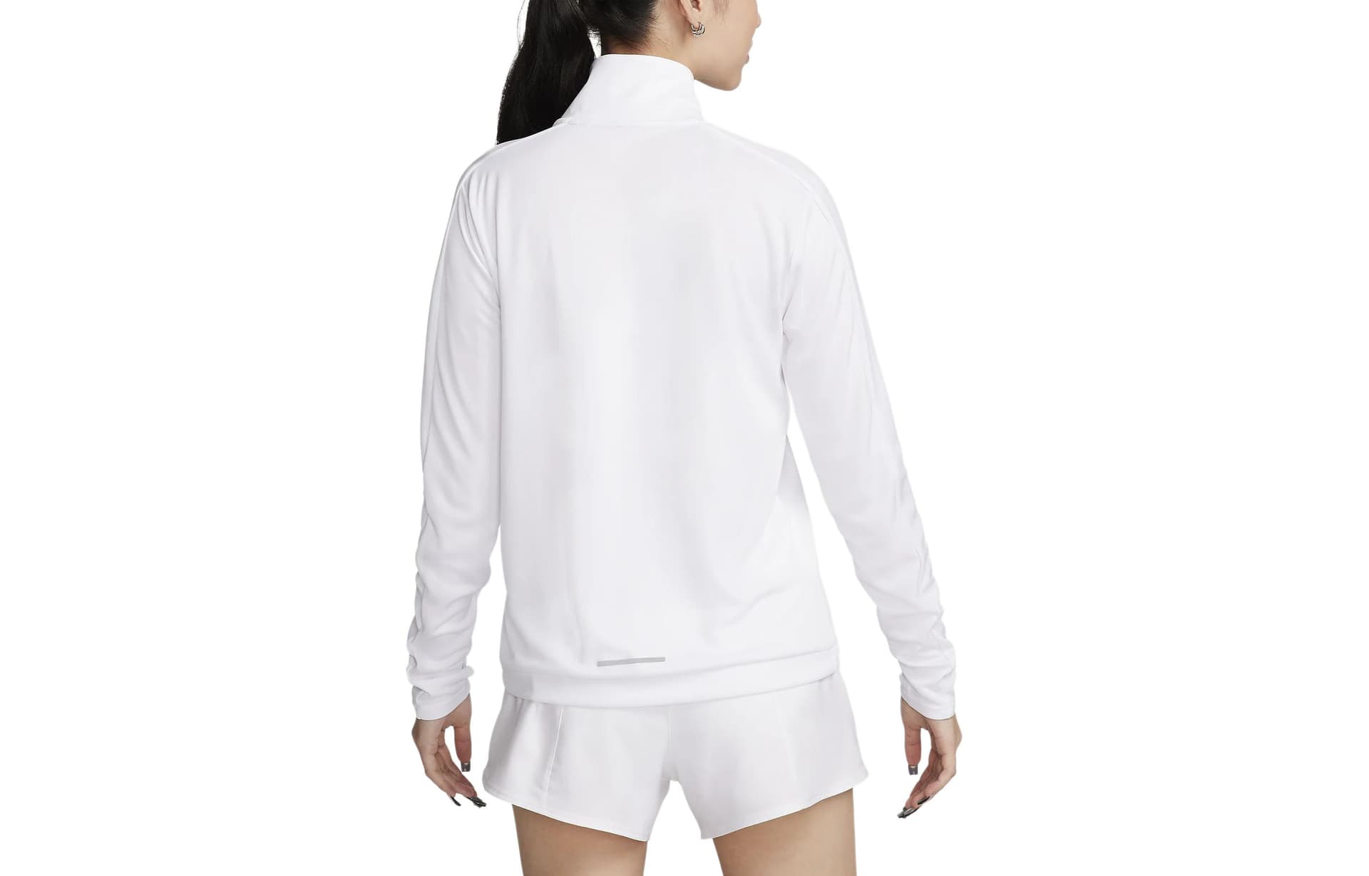 Кофта Nike Swoosh Half-Zip Long Sleeve Tee White - изображение 2