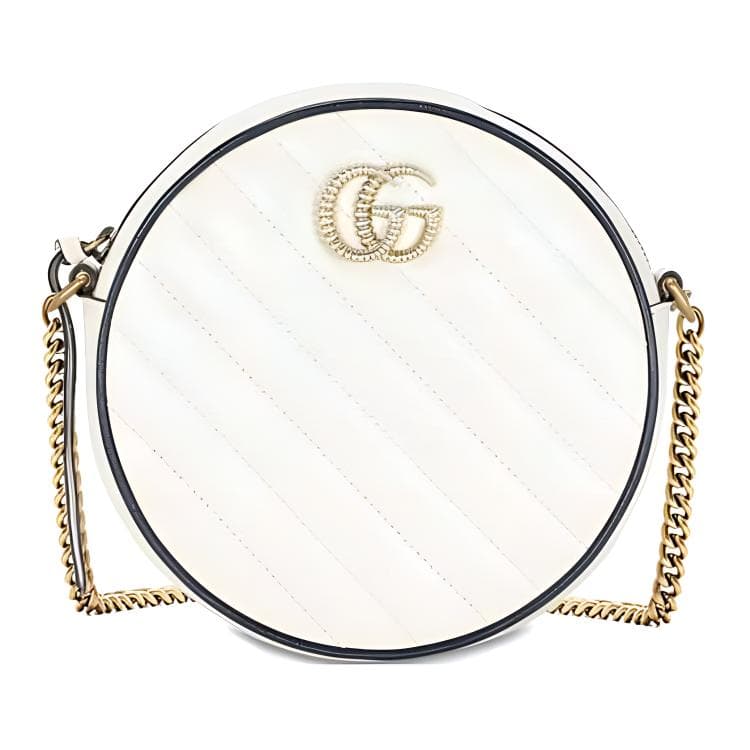 Сумка через плечо Gucci Marmont Mini White/Blue - изображение 1