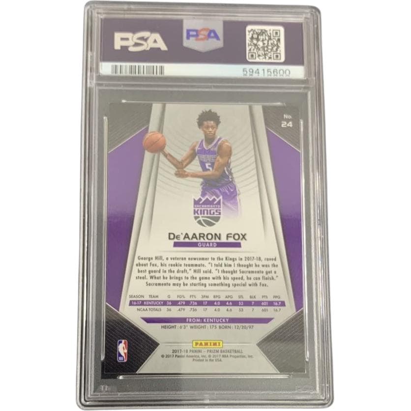 Коллекционные карточки PANINI 2017-18 RC Base PSA 9 - изображение 3