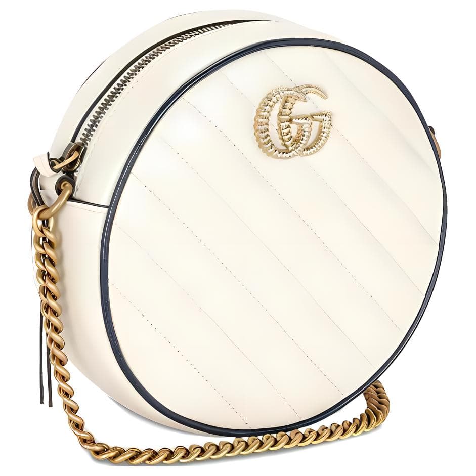 Сумка через плечо Gucci Marmont Mini White/Blue - изображение 2