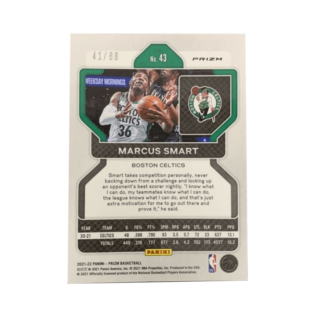 Коллекционные карточки PANINI 2021-22 PRIZM CHOICE 4188 - изображение 2