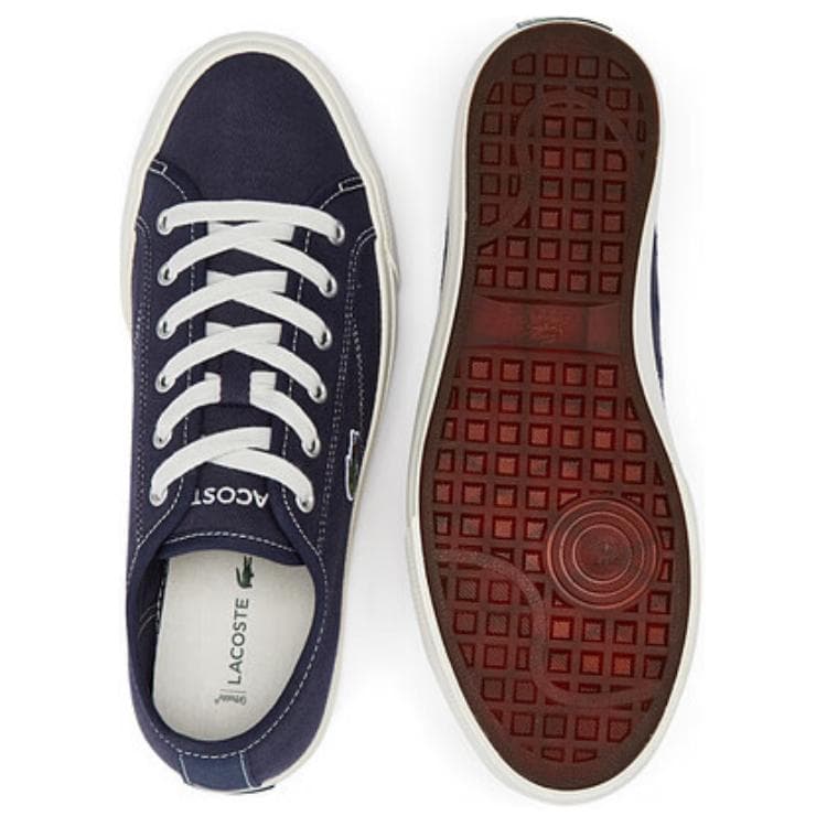 Кеды Lacoste Canvas Low-Top Navy - изображение 5