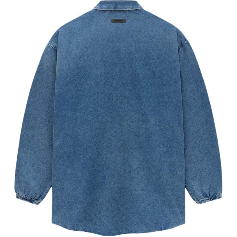 Рубашка Fear of God Essentials SS24 Overshirt Med Wash Med Wash - изображение 2