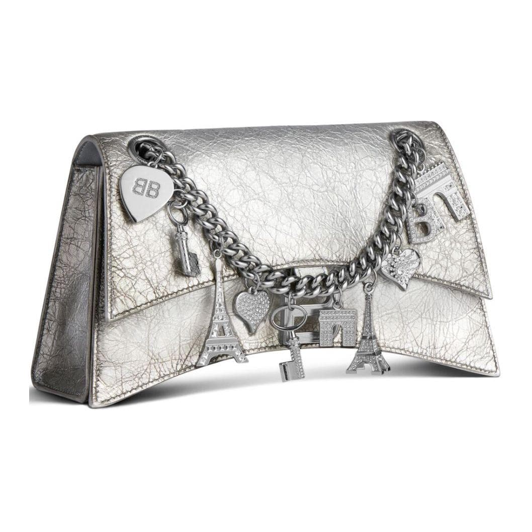 Мини-сумка Balenciaga Crush Silver - изображение 2
