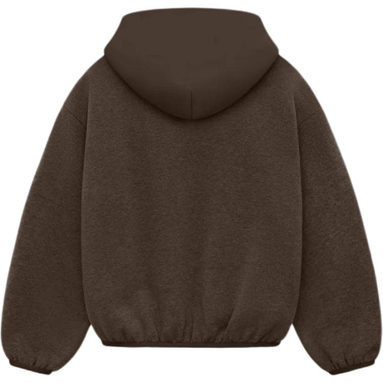 Fear of God Essentials SS24 KIDS NYLON FLEECE HOODIE WoodHeather Wood - изображение 2