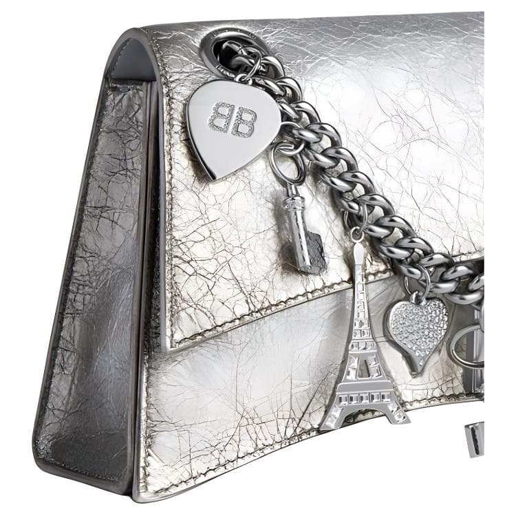 Мини-сумка Balenciaga Crush Silver - изображение 3