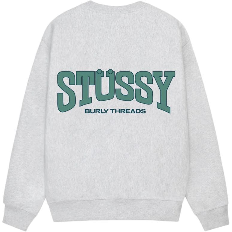 Худи Stussy SS24 BURLY THREADS CREW Logo - изображение 2