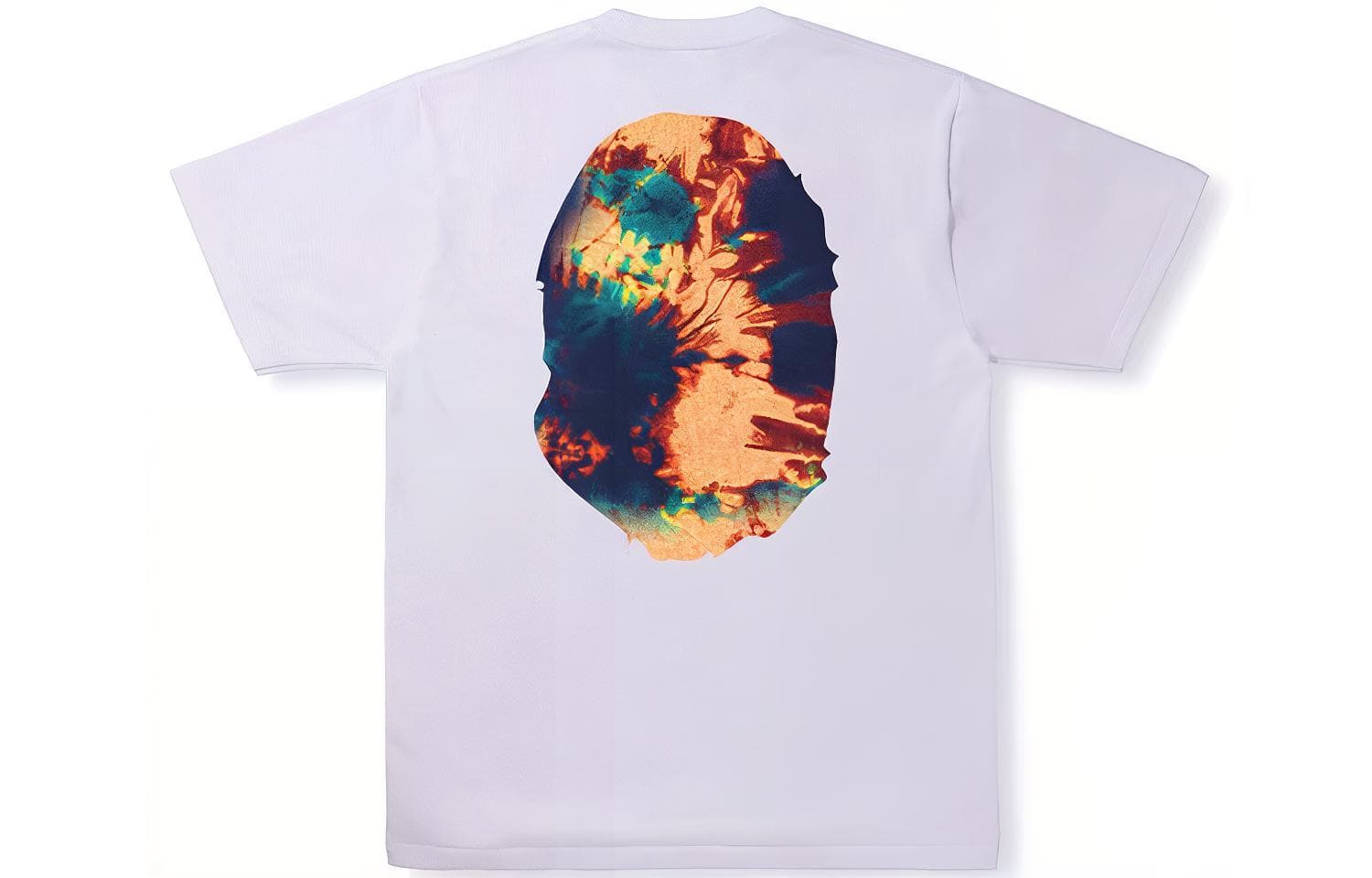Футболка A BATHING APE Tie Dye Big Ape Head T - изображение 2