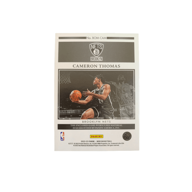 Коллекционные карточки PANINI 2022-23 Panini Noir 1225 patch - изображение 2