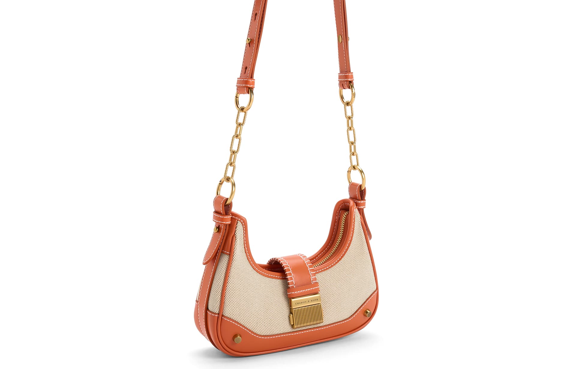 Мини-сумка Charles & Keith Canvas Chain Shoulder Bag - изображение 2