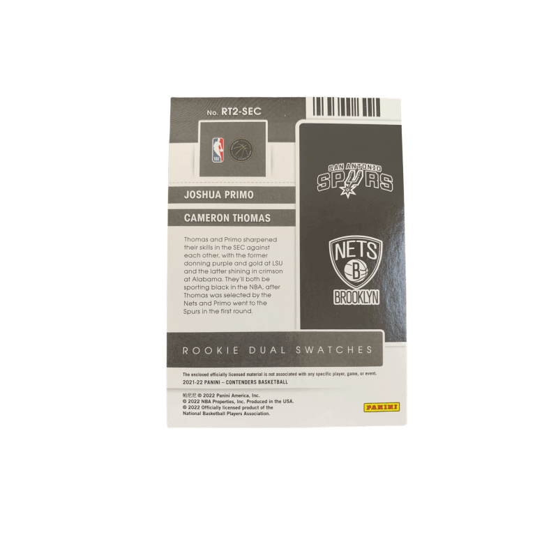 Коллекционные карточки PANINI 2021-22 RC - изображение 2
