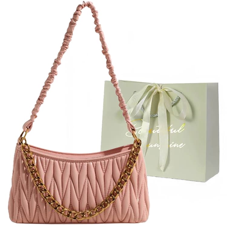 Мини-сумка JIANGLIDA Pleated Chain Bag - изображение 1