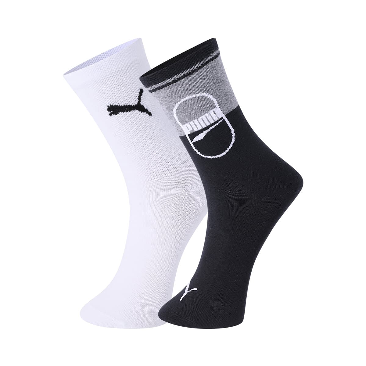 Носки PUMA Classic Crew Socks 2-Pack Black White - изображение 1