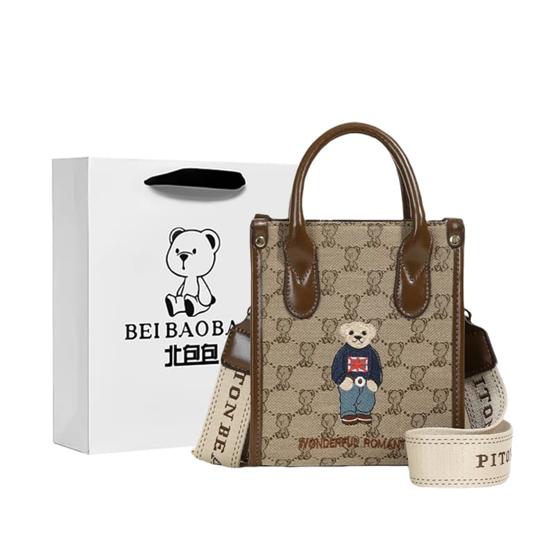 Сумка для телефона Beibaobao Vintage Teddy Embroidery Tote - изображение 1