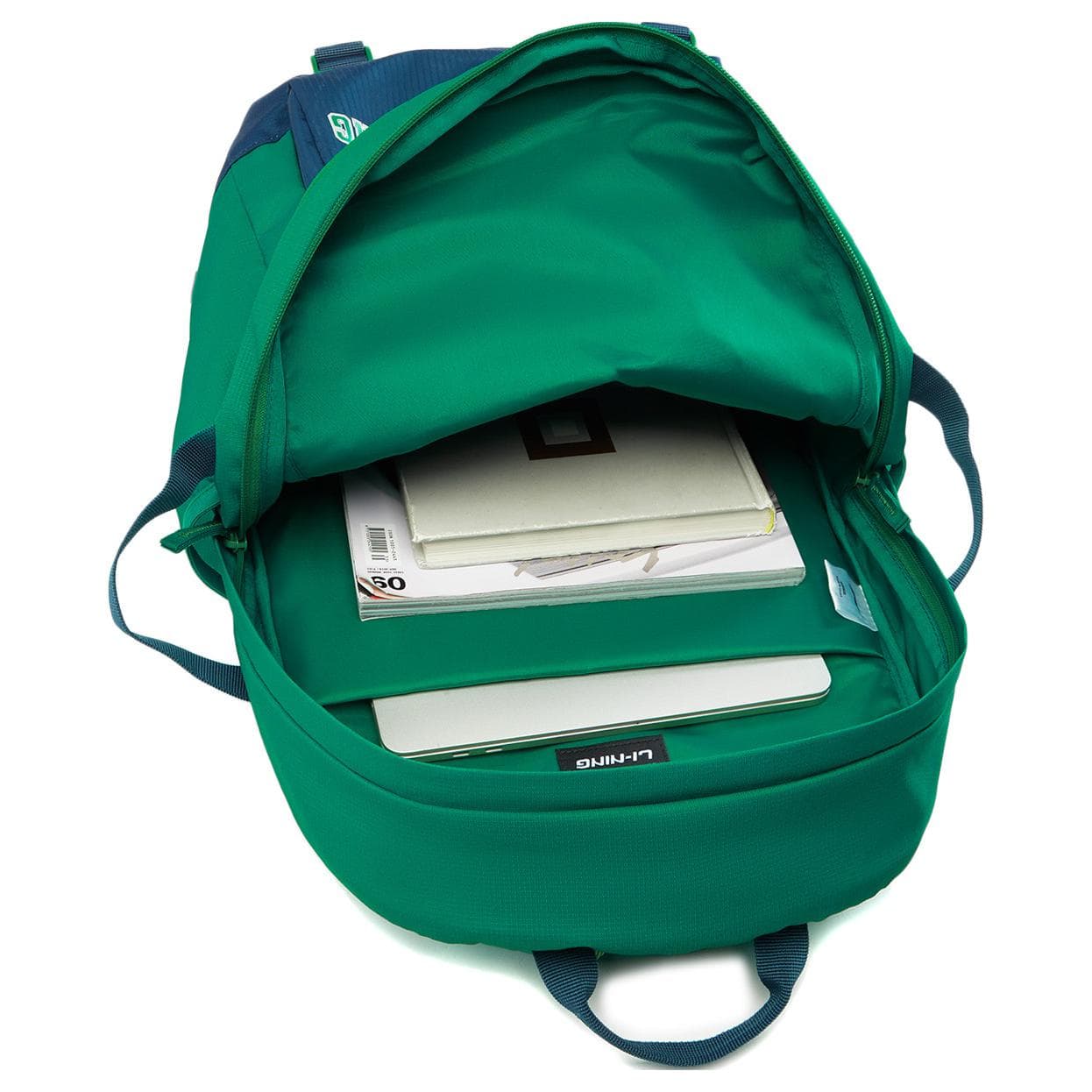 Рюкзак LiNing Backpack Cadmium Green Deep Blue - изображение 7