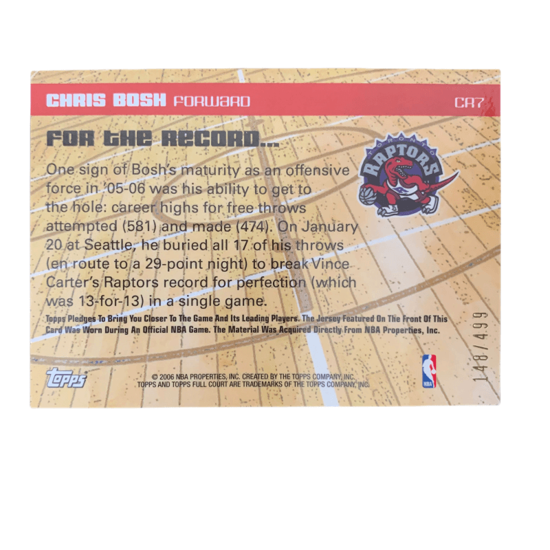Коллекционные карточки Topps 2006 Full Court 499 - изображение 2