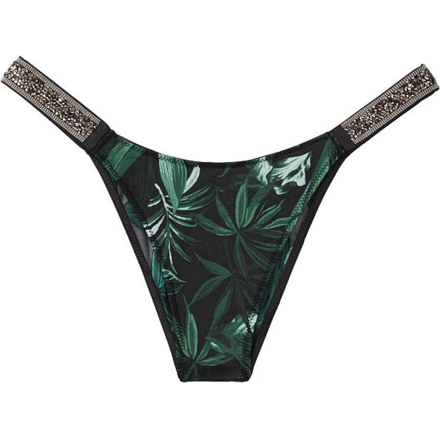 Трусы Victoria's Secret Very Sexy Deep Green Palm Print - изображение 1