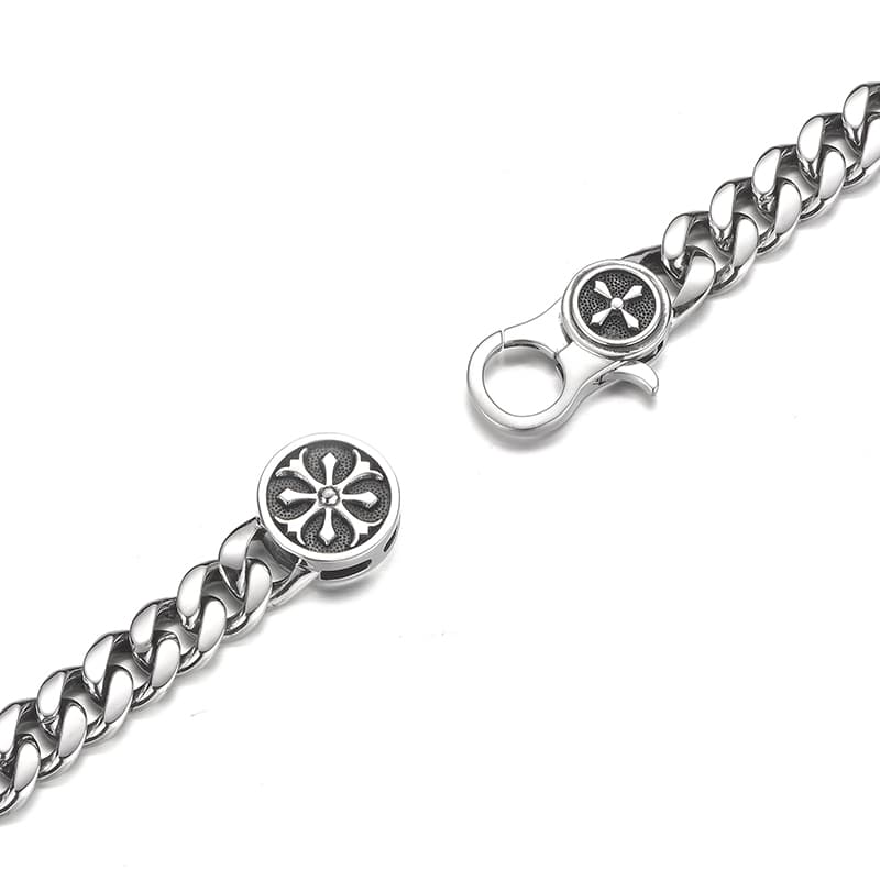 Браслет IDEAGEMER Cross Cuban Bracelet 925 Silver - изображение 5