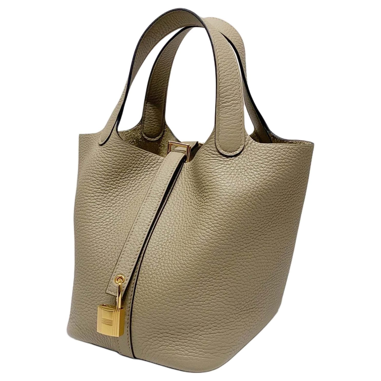 Сумка HERMES Picotin Lock 18 Taurillon Clemence 8Q BEIGE MARFA - изображение 2