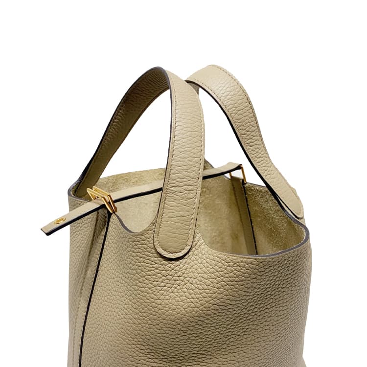 Сумка HERMES Picotin Lock 18 Taurillon Clemence 8Q BEIGE MARFA - изображение 7