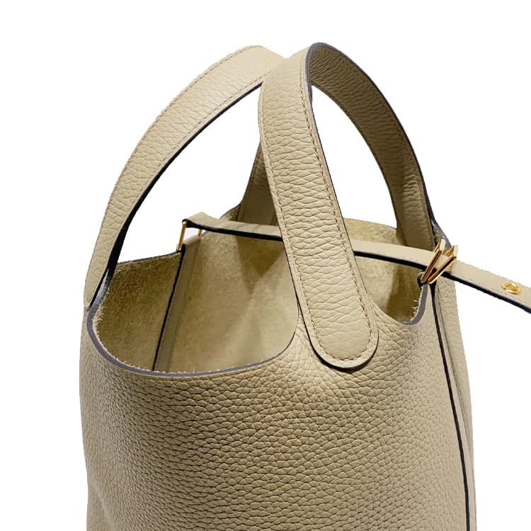 Сумка HERMES Picotin Lock 18 Taurillon Clemence 8Q BEIGE MARFA - изображение 8