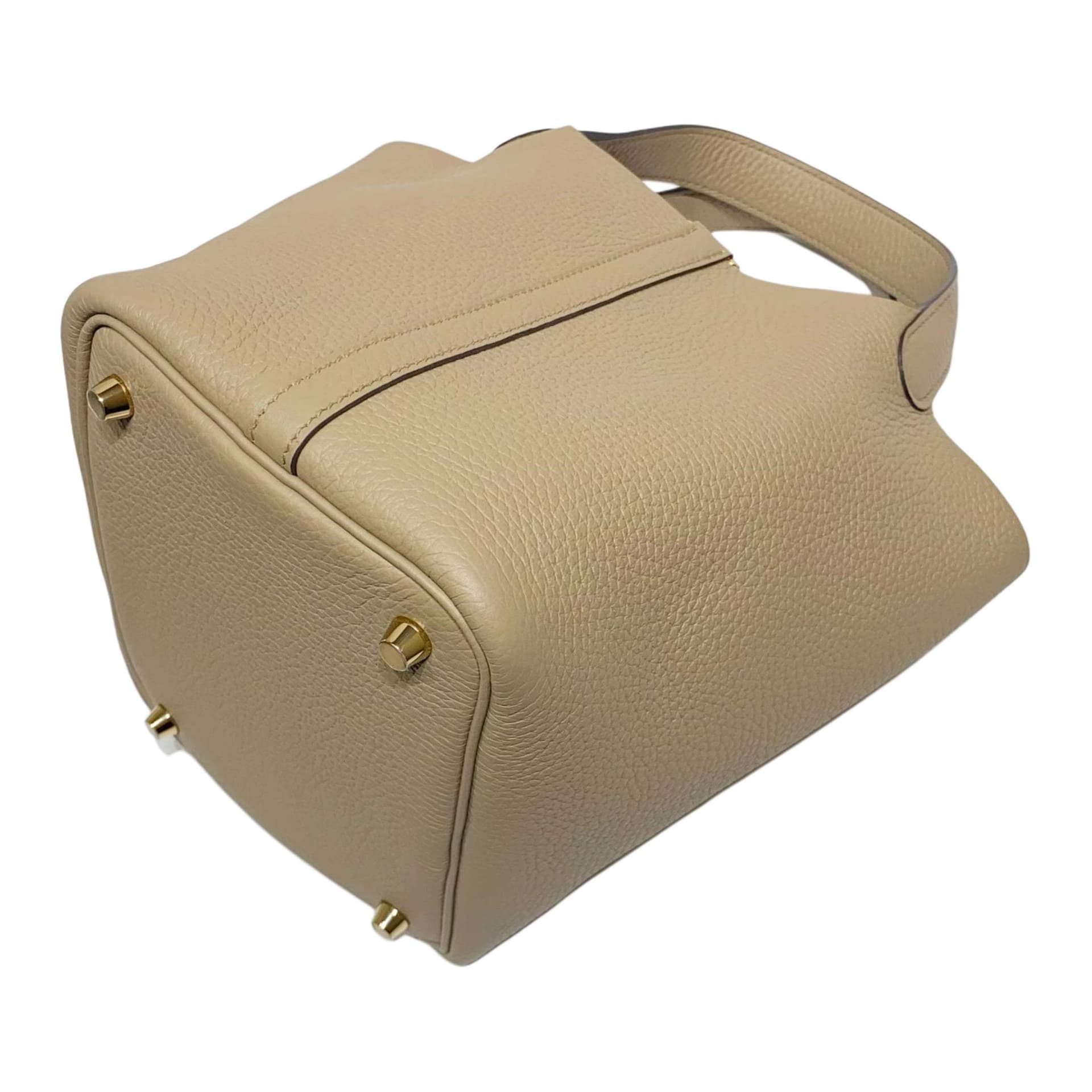 Сумка HERMES Picotin Lock 18 Taurillon Clemence 8Q BEIGE MARFA - изображение 5