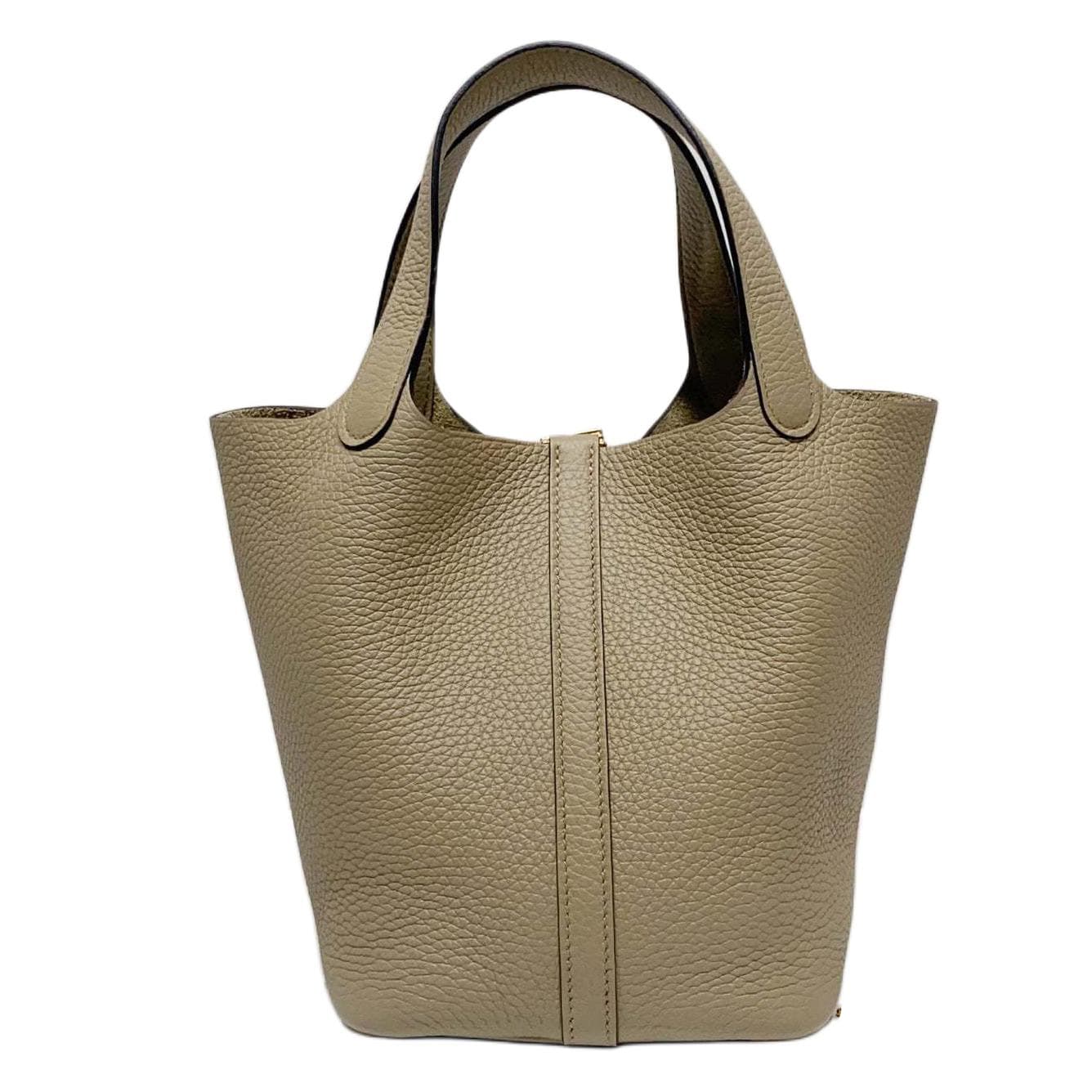 Сумка HERMES Picotin Lock 18 Taurillon Clemence 8Q BEIGE MARFA - изображение 3
