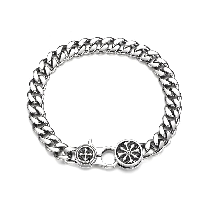 Браслет IDEAGEMER Cross Cuban Bracelet 925 Silver - изображение 2