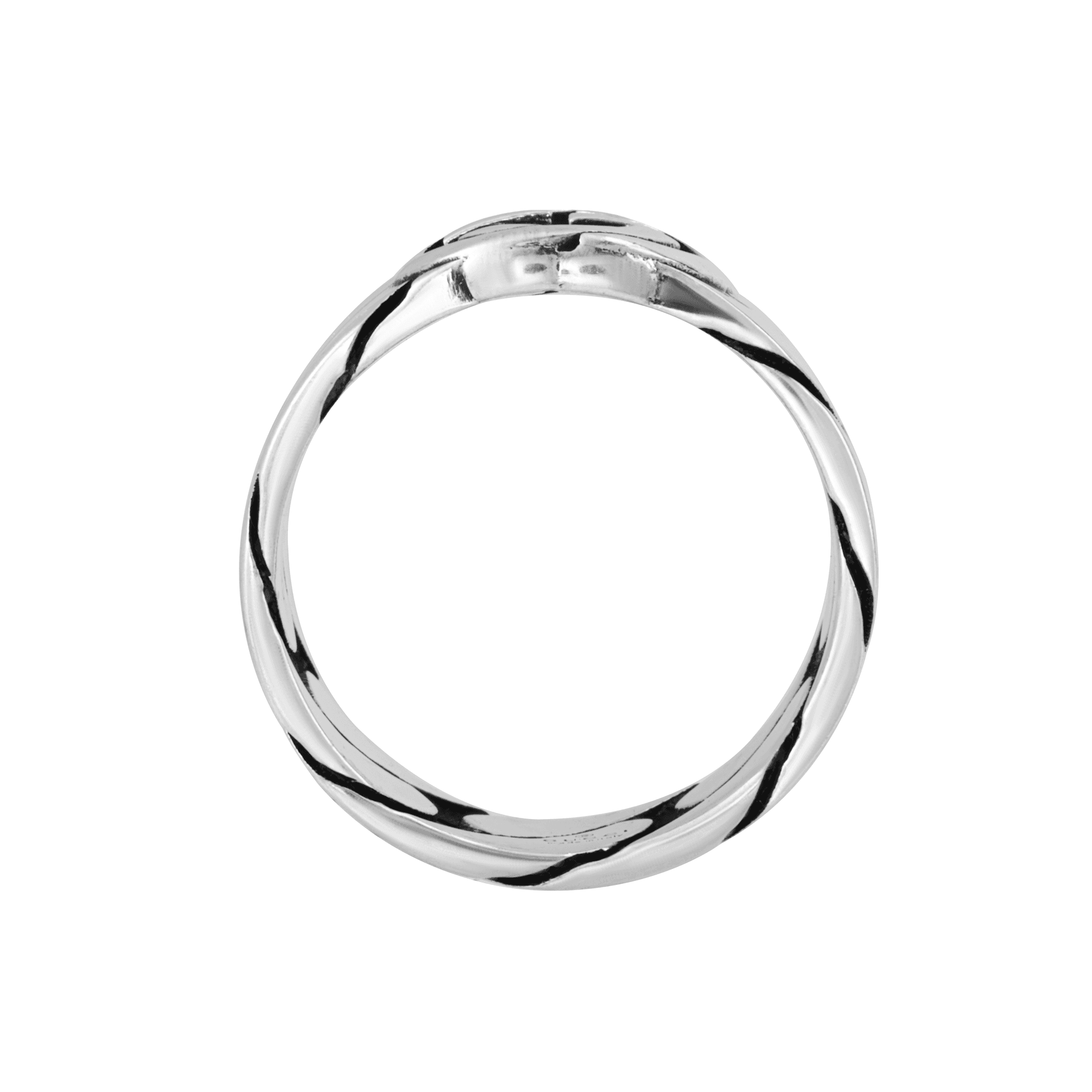 Кольцо GUCCI Interlocking G Ring Silver - изображение 3