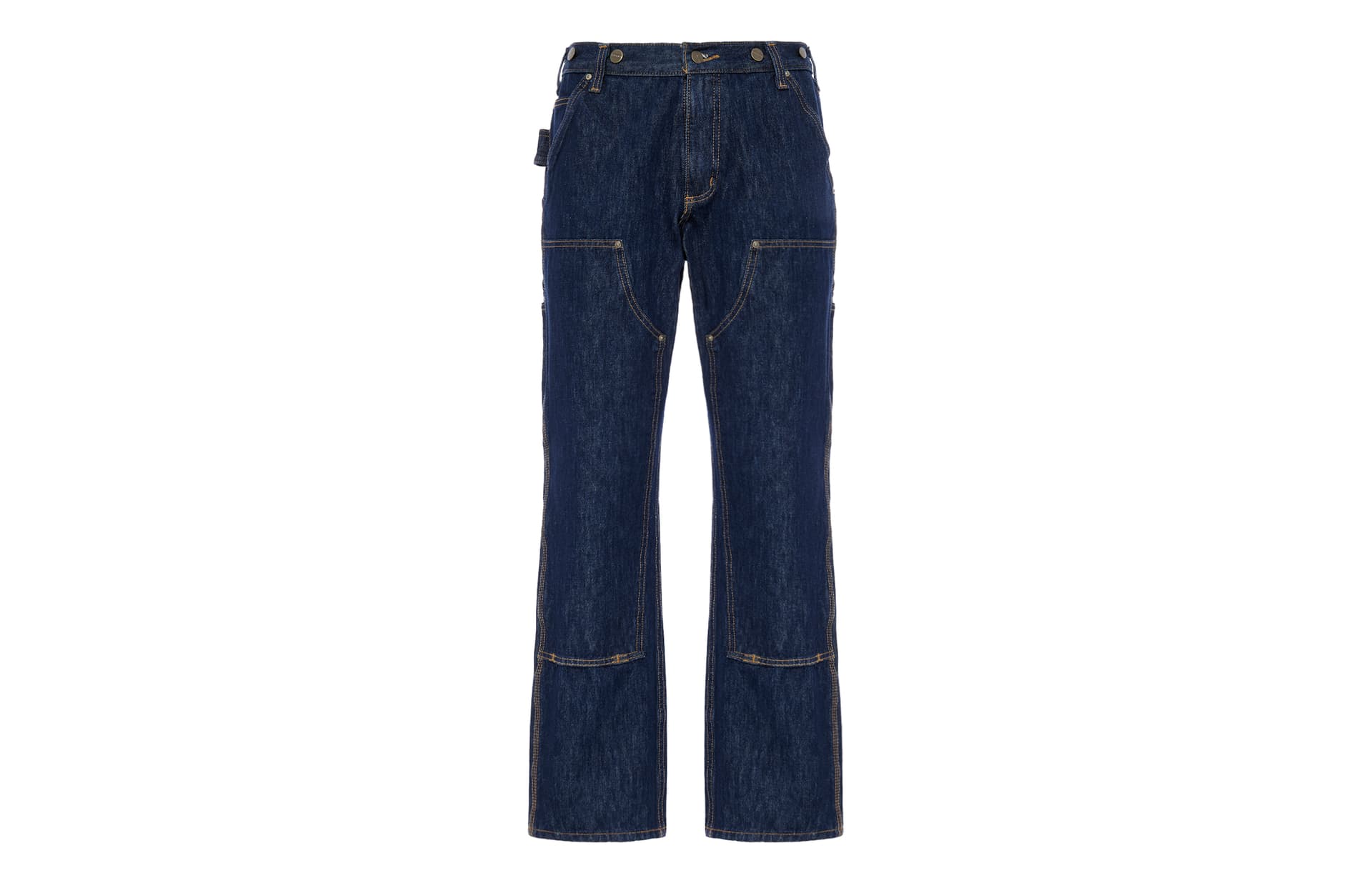 Штаны Carhartt 103890 RUGGED FLEX HEAVYWEIGHT DOUBLE-FRONT UTILITY LOGGER JEAN RELAXED FIT BLUE - изображение 2
