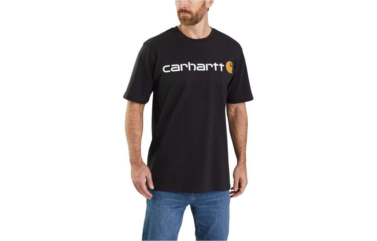 Футболка Carhartt K195 LOOSE FIT HEAVYWEIGHT SHORT-SLEEVE LOGO GRAPHIC T-SHIRT LogoT - изображение 2