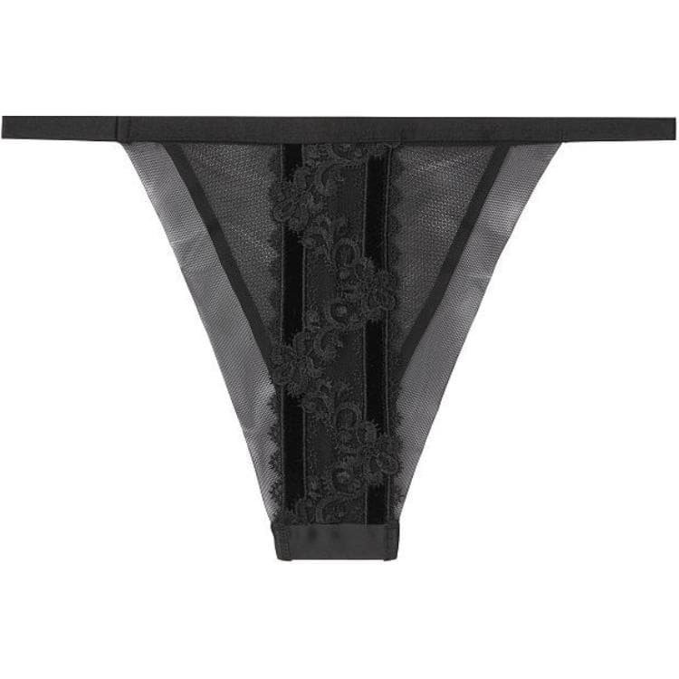 Трусы Victoria's Secret Very Sexy Low Waist Velvet Trim Panty Black - изображение 2
