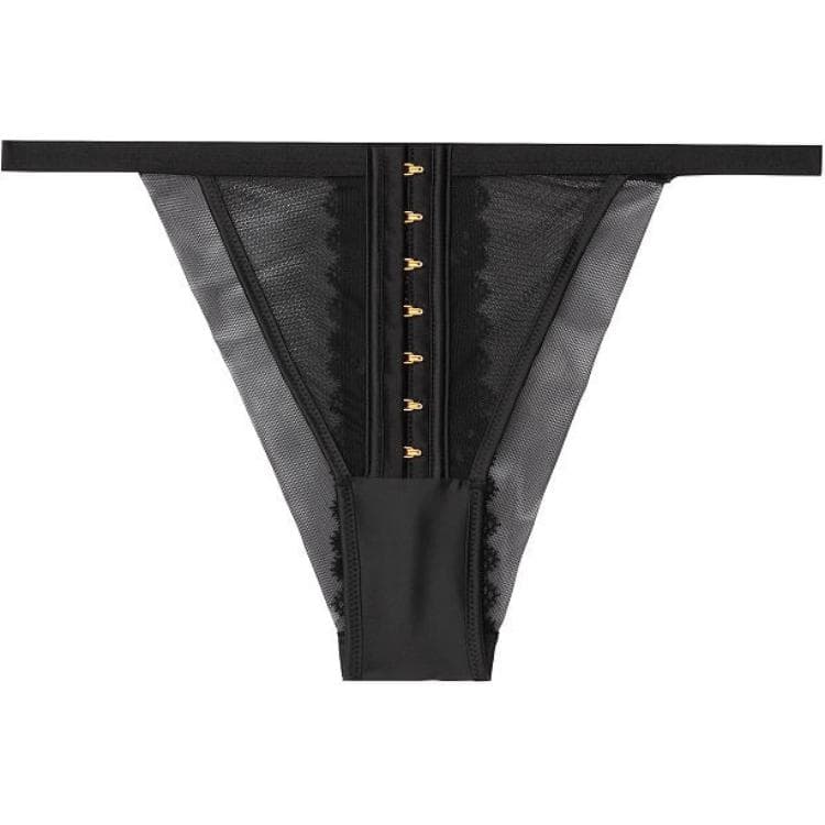 Трусы Victoria's Secret Very Sexy Low Waist Velvet Trim Panty Black - изображение 1