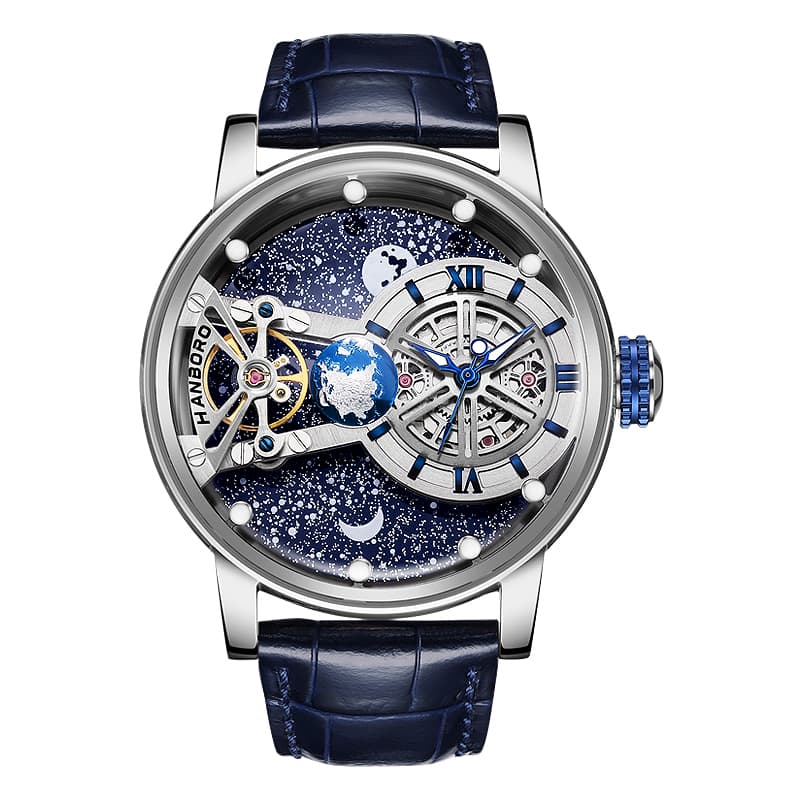Часы HANBORO HBR1009 Blue Dial - изображение 1
