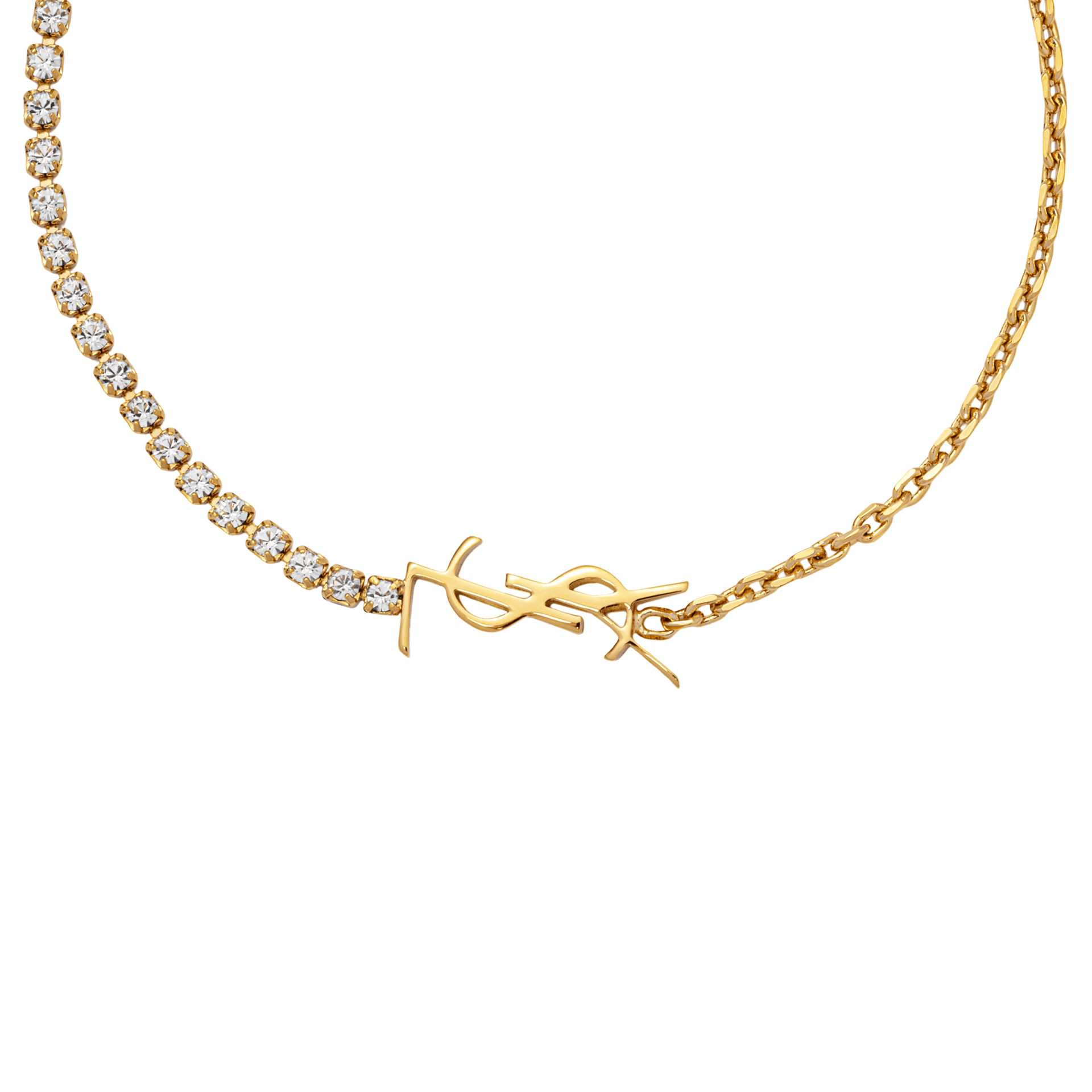 Браслет Saint Laurent Letter Logo Bracelet Gold - изображение 3