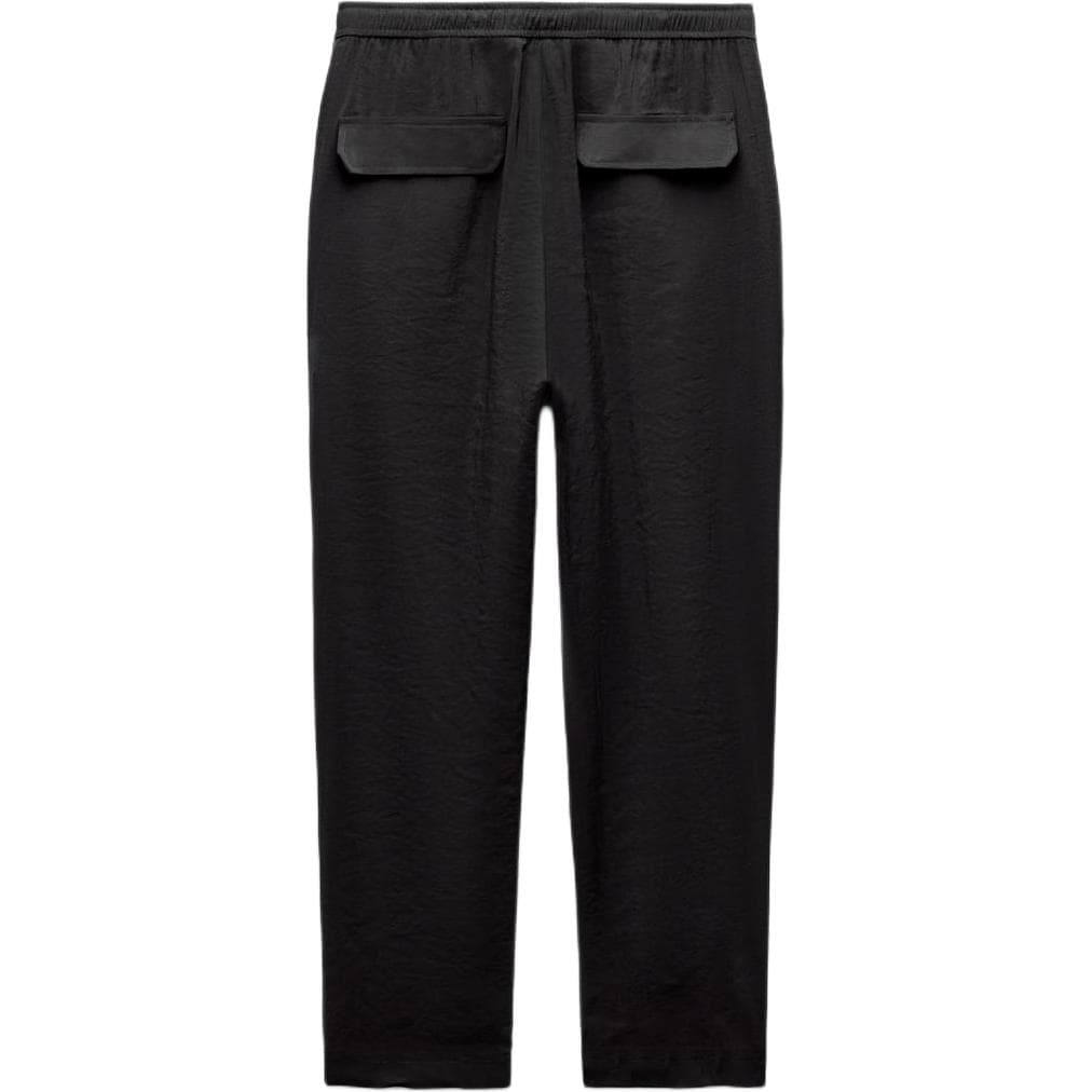 Штаны ZARA Black Straight-Leg Pants - изображение 2