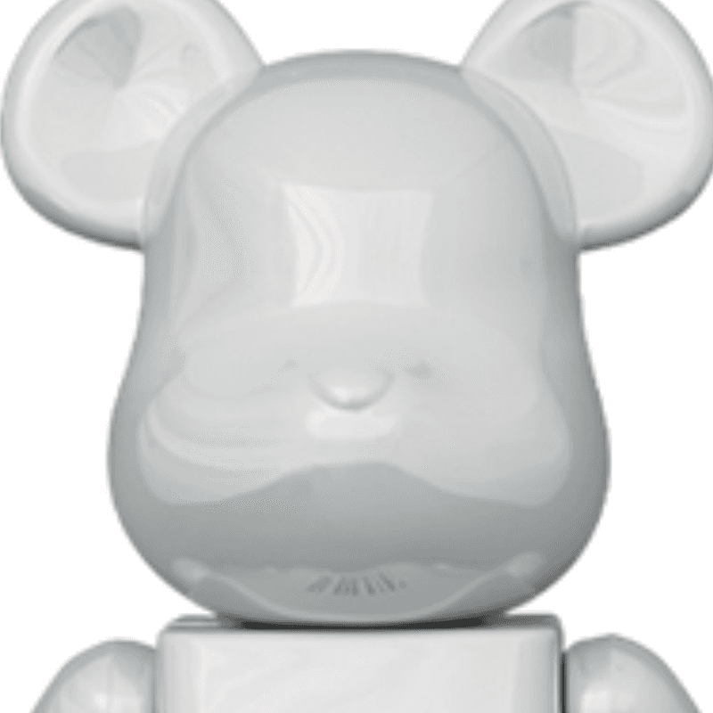 Фигурка BE@RBRICK BOOWY B·BLUE White Chrome - изображение 3
