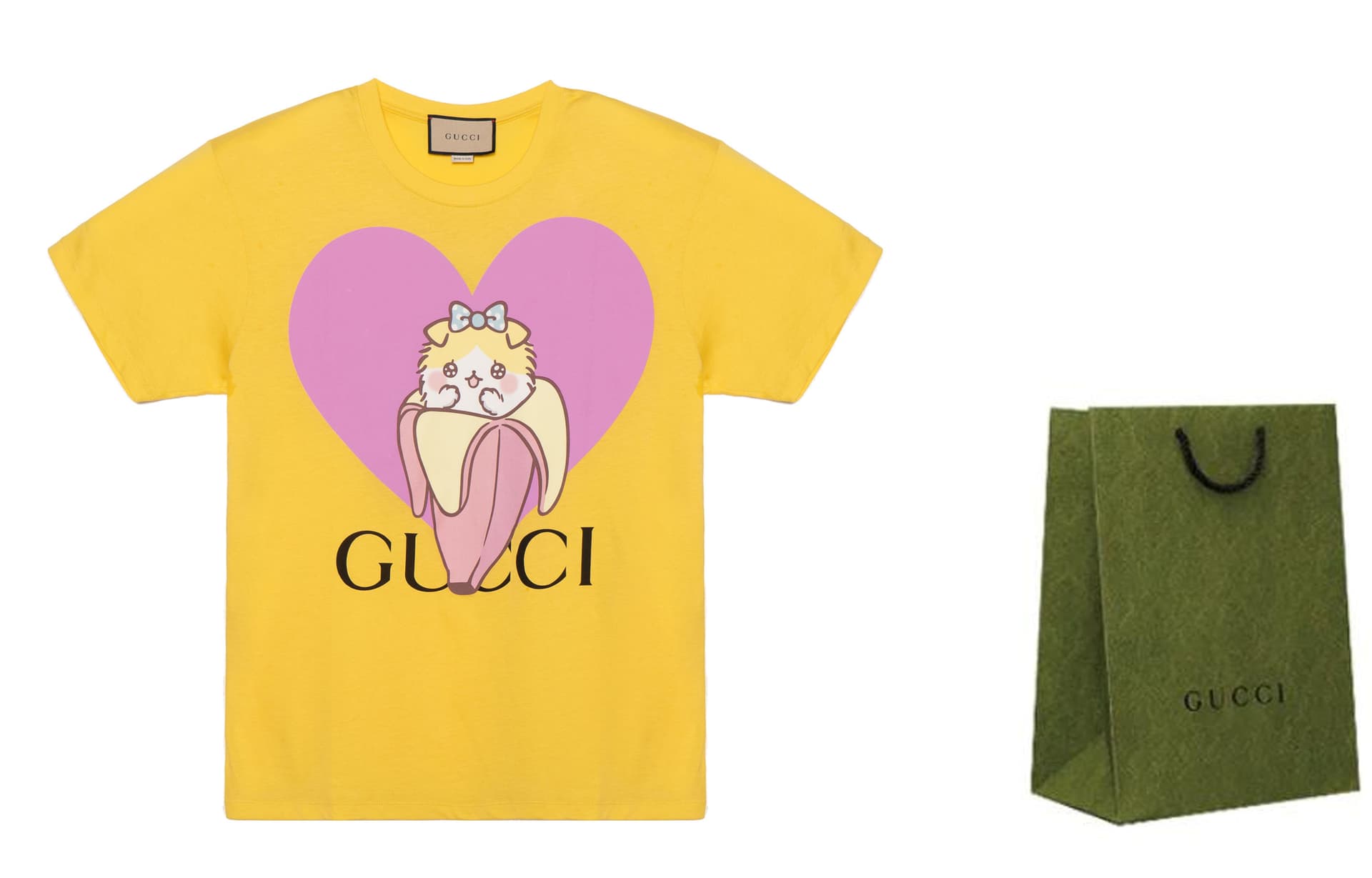 Футболка Gucci Banana Cat Print T-Shirt - изображение 3