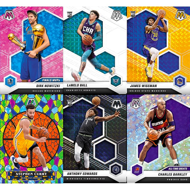 Коллекционные карточки PANINI NBA 2020-21 Mosaic Hanger Box - изображение 7