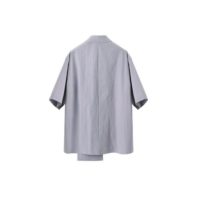 Рубашка Huanzhe Short Sleeve Shirt Grey Purple - изображение 2