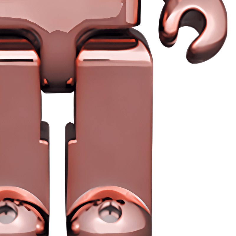Фигурка BE@RBRICK MEDICOM TOY PLUS Pink Gold Chrome Ver. - изображение 4