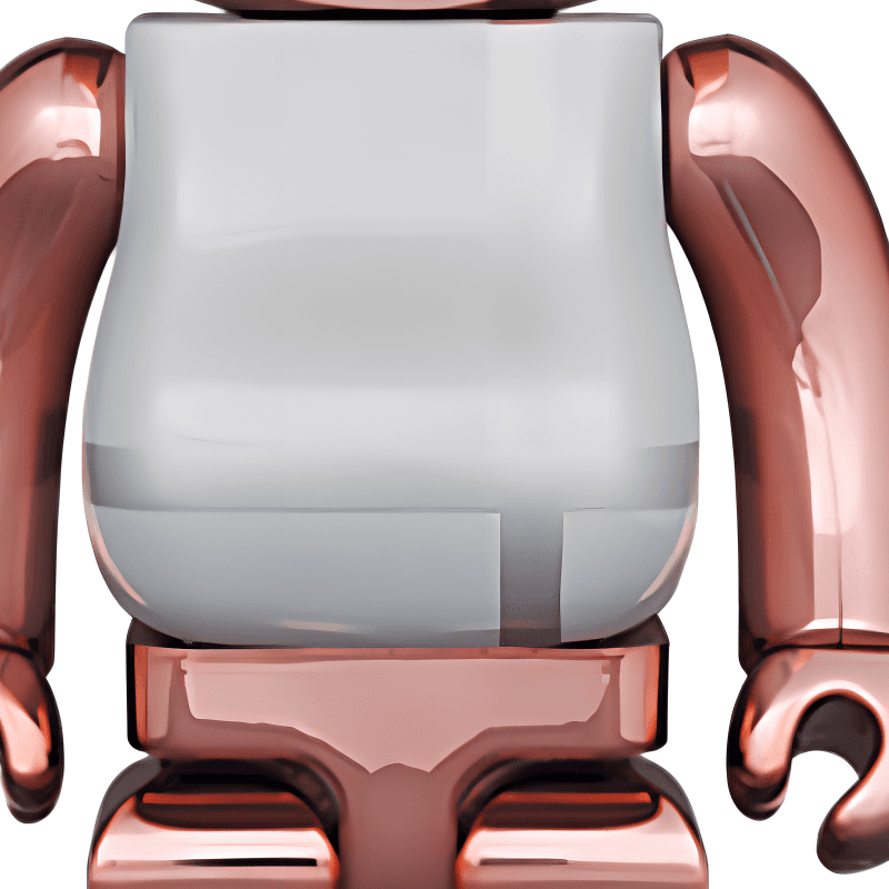 Фигурка BE@RBRICK MEDICOM TOY PLUS Pink Gold Chrome Ver. - изображение 3
