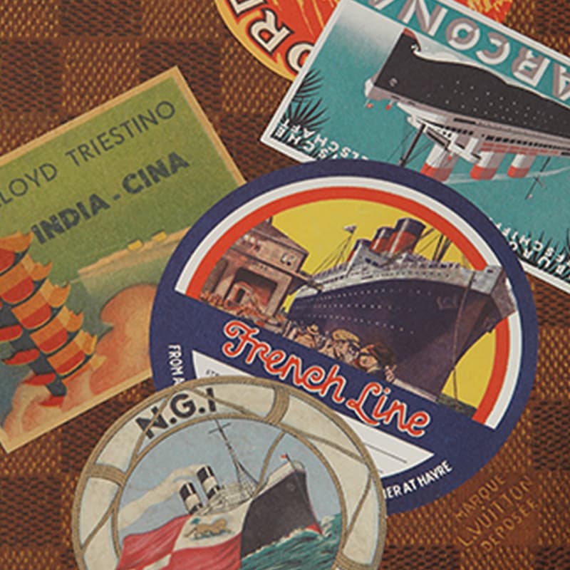 LOUIS VUITTON OCEAN LINERS LABELS - изображение 2