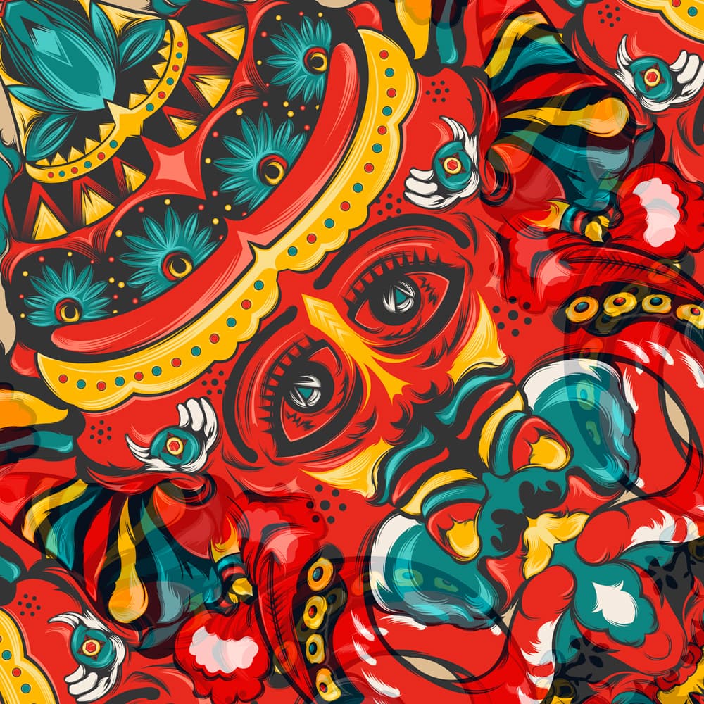 Постер KzengJiang Elephant flowers(Patten) - изображение 4