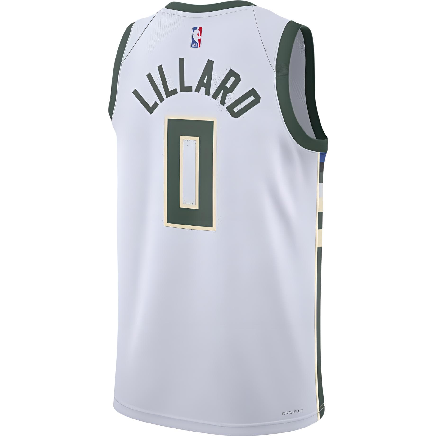 Баскетбольная майка Nike NBA Lillard Bucks Jersey White - изображение 2